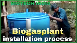 Portable biogas plant installation process [upl. by Pliske]