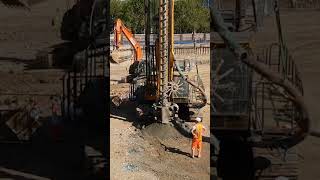 Piling Rig in Action shorts [upl. by Asor]