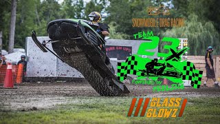 TEAM 23X GRASS DRAGS  Snowmobile Drag Racing Ontario [upl. by Viviyan]