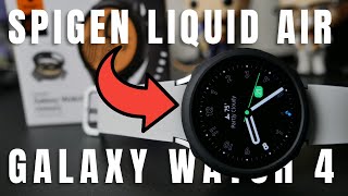 Galaxy Watch 5 and 4 Spigen Liquid Air Review and Unboxing  44mm [upl. by Acinimod]