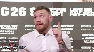 CONOR MCGREGOR RESPONDS TO CHRIS VAN HEERDEN TRYING TO CLOWN HIM IN SPARRING VIDEO [upl. by Ednalrim]