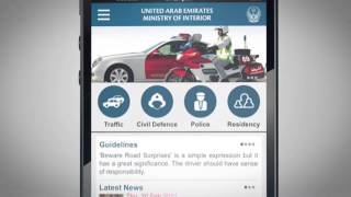 Traffic fines payment via UAEMOI App [upl. by Yelnek]