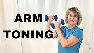 Full Body Standing Workout for 50 Low Impact Dumbbell Routine [upl. by Ashmead]