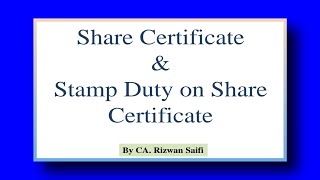 Share Certificate for Private Limited Company  Pvt Ltd Company Share Transfer  Certificate Filling [upl. by Alaehs547]