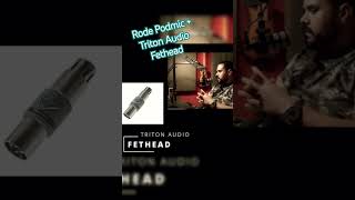 Así suena Rode Podmic  Triton Audio Fethead con 48V rode fethead [upl. by Cung]