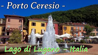 PORTO CERESIO  Lago di Lugano  ITALIA  walking tour [upl. by Ogilvy]