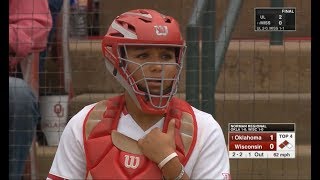 Oklahoma vs Wisconsin Softball 2019 NCAA Softball Championship Regionals [upl. by Libbie]