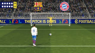 FC Barcelona vs FC Bayern Munich UEFA penalty shootout 🔥 efootball 25 [upl. by Eelik447]