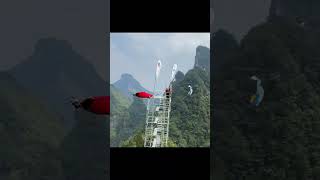 Yuhu Peak Wingsuit Flying Wingsuit Flyer Zhang Shupeng Wingsuit Flying Zhang Shupeng Fly with Sha [upl. by Gunilla667]