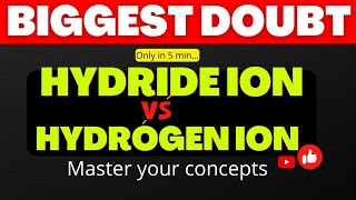 Hydride ion vs Hydrogen ion  Hydride ion electron dot diagram [upl. by Platus]