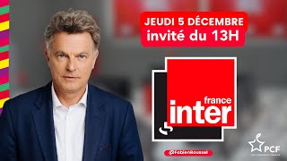 Fabien Roussel invité du 13h de France Inter [upl. by Nerak648]