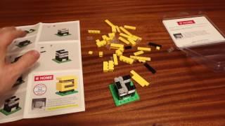 Assembling Contemporary LEGO Home  Brick Loot November 2016 [upl. by Stranger]