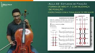 Violoncelo Aula 49  Exercitando Mudança de Posição  Mibemol Maior 3 bemóis [upl. by Htebazle]