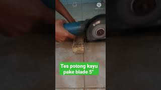 cara potong kayu pakai gerinda tangan [upl. by Besse]