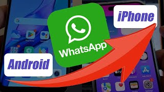 2024 How to transfer WhatsApp chats from Android to the new iPhone 16 using the Move to iOS App [upl. by Ecined]