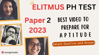 eLitmus Test  Sample Paper 2  Aptitude Questions and Answers  Best OffCampus Drive  by MJ [upl. by Hersh]