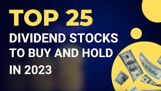 Top 25 Dividend Stocks to Buy and Hold in 2023 [upl. by Wagshul]