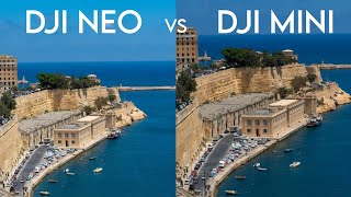 DJI NEO VS DJI MINI 4 PRO CAMERA TEST COMPARISON [upl. by Jeramey]