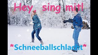 🎵🤍🧤🌨️❄️🧤👀quotSchneeballschlachtquot  Kinder u Volkslieder  Liedtext Notenlink ↓InfoBoxquot [upl. by Gonick808]