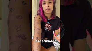 Kamylinha tatuou B de Bernardo ela esta gostando dele hytalosantos [upl. by Nothsa140]