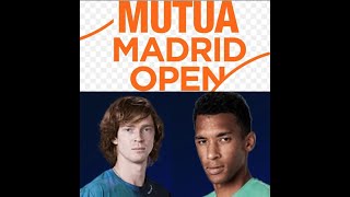 Andrey Rublev vs Felix Auger Aliassime  Masters 1000 de Madrid  Final  REACCIONAMOS EN VIVO [upl. by Atreb770]