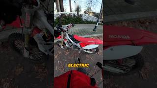 He Built A DIY Electric CRF450 😱 electric bike [upl. by Yasibit139]