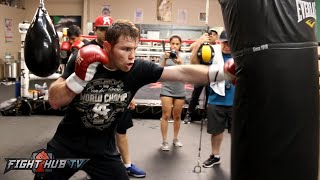 Canelo vs Smith Video Canelo Alvarezs COMPLETE boxing workout video [upl. by Hillie]