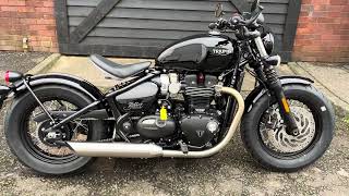 2024 Triumph Bonneville Bobber at West Coast Triumph Glasgow [upl. by Yunfei]