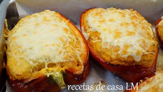 LOS PIMIENTOS RELLENOS MÁS RICOS Y DELICIOSOS DEL MUNDO ENTERO  receta fácil recetas de casa LM [upl. by Mahgem923]