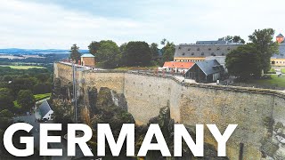 GERMANYs BESTKEPT SECRET – Breathtaking Königstein Fortress 🇩🇪 [upl. by Ycnaf]