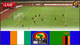 🟥LIVE  Ivory Coast vs Zambia • Live Stream Africa Cup of Nations Qualifiers2024 GroupG Analysis [upl. by Trista662]