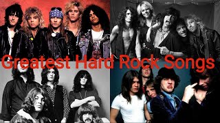 Top 100 Greatest Hard Rock Songs Of All Time [upl. by Leohcin]