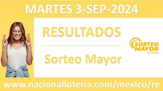 Resultado del sorteo Mayor del martes 3 de septiembre de 2024 [upl. by Elatia709]