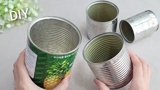 VERY Beautiful  Christmas decoration idea with Tin cans  Genius recycling crafts  DIY hacks [upl. by Annavoig]