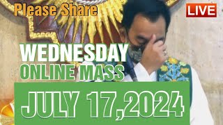 QUIAPO CHURCH LIVE MASS TODAY REV FR DOUGLAS BADONG JULY 172024 [upl. by Seravat]