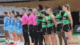 Joventut Badalona 7376 Estudiantes Minuto Silencio Víctimas Dana [upl. by Ainosal]