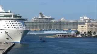 Oasis Of The Seas SailAway From Port Everglades 14 March 2015 [upl. by Adella]