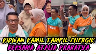 RIDWAN KAMIL amp ATALIA PRARATYA TAMPIL ENERGIK MENANGKIS SMASH LAWANridwankamil ataliapraratya [upl. by Orelee80]