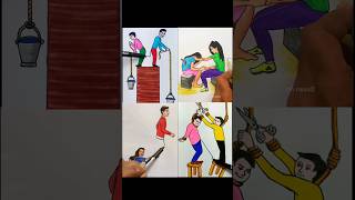 Four separate videos shorts youtubeshorts art drawing sketch [upl. by Thisbee]