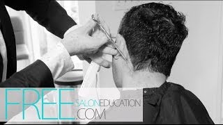 CURLY MENS HAIRCUT  SCISSOR OVER COMB HAIRCUT HOW TO SCISSOR OVER COMB [upl. by Elrem177]