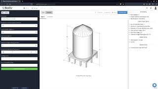 Wind Load Calculation for Tanks Silos Circular Bins using SkyCiv Load Generator ASCE 716722 [upl. by Matland]