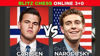 Magnus Carlsen vs Daniel Naroditsky  Blitz Chess Online 30  Chesscom  October 04 2024 [upl. by Sofer520]