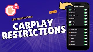 How to EnableDisable CarPlay Restrictions on iPhone 16 [upl. by Aivan666]