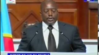 Joseph Kabila Parle du Complot de Balkanisation du Congo au Congrès part1 [upl. by Ateekal]