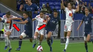 Sakina Karchaoui vs Delphine Cascarino PSG vs Lyon [upl. by Alverson]