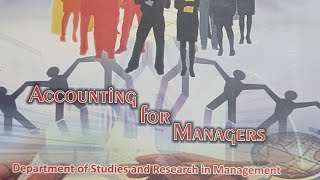 Block 34 Accounting for managers KSOU MBA SEM I [upl. by Arimay]