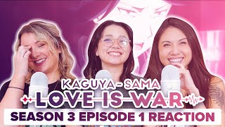 KaguyaSama Love is War  Reaction  S3E1  Miko Iino Wants to Be Soothed [upl. by Mairam]