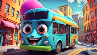 Wheels on the Bus  Nursery Rhymes for Kids  Fun amp Interactive Song [upl. by Melantha891]