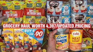 GROCERY HAUL WORTH 4397•ZONROX AT POWDER WALA SA DELIVERY😲UPDATED PRICING [upl. by Eugatnom]