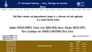 Water retention and physicochemical changes in a calcareous soil with application [upl. by Chavez407]